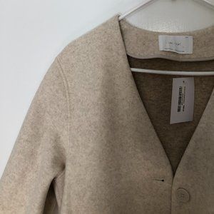 OAK + FORT Heather Cream Coat (M)